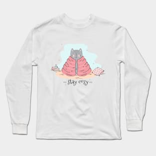 Stay Cozy Cat Long Sleeve T-Shirt